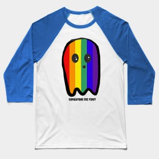 Single Rainbow Ghost Baseball T-Shirt